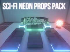 Sci-Fi Neon Props Pack