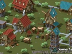 3D-Model - Medieval Village Pack Low-Poly