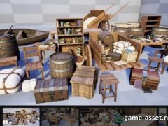 Realistic Medieval Forniture and Props Pack