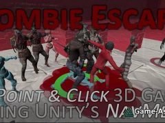 Zombie Escape: A Point & Click 3D Game using Unity's NavMesh