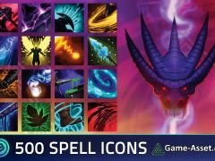 500 RPG Spell Icons - Fantasy (Unity)