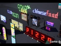 Cyberpunk Billboards / Signs Set ( 35 Unique Pieces )