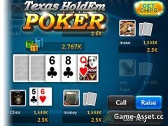 Texas HoldEm Poker UI Asset