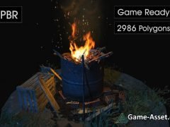 Realistic Bonfire Type # 4 Barrel