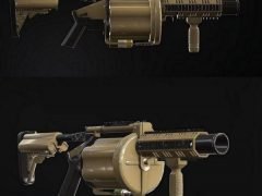 3D-Model - M32 grenade luncher