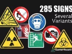Hazard & Safety 285 signs collection (ISO 7010)