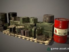 Crates and Barrels Military Props