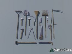 Gardening Tools Pack - 26 PBR objects