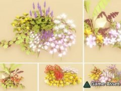 Low Poly Trees Pack - Flowers