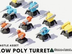 3D Low Poly Turrets