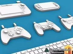 Low Poly 3D Controllers