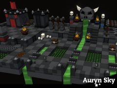 Mobile Low Poly Battle Arena / Tower Defense Dungeon Pack м1ю0