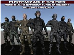 Customizable Soldiers Pack incl. Weapons
