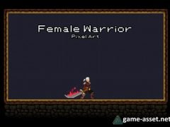 Female Warrior - Pixel Art
