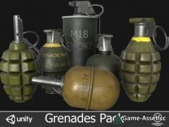 Grenades Pack Low-poly 3D model