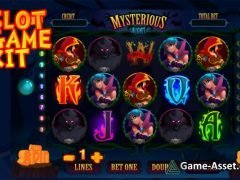 Mysterious night slot game assets