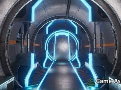 Futuristic Sci-Fi Game Environment In Blender