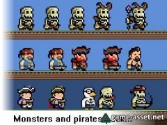 Monsters and Pirates Pixel Art Pack
