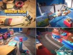 Minicar Race 4 Environments Pack
