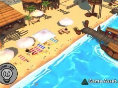 Summer Beach Cartoon Pack - VR/Mobile