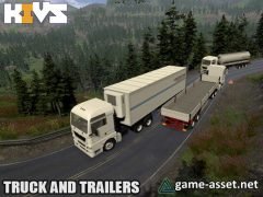 Truck and trailers
