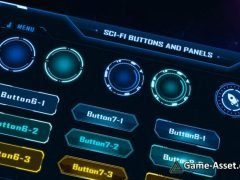 Sci-Fi Buttons and Panels Pack