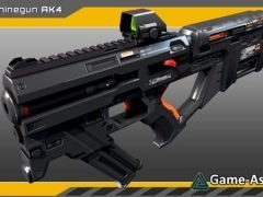 SciFi Machinegun AK4 Playable