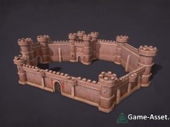 Medieval castle walls constructor