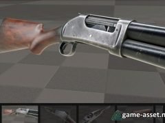 Animated Western Shotgun