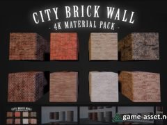 City Brick Wall - 4K Material Pack