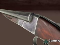 Animated Double Barrel shotgun