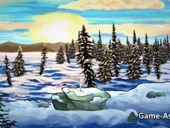 2D Winter Forest 4K Art Pack. Hand Drawn, Pastel Style!