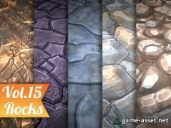 Stylized Rocks Vol 15 - Hand Painted Texture Pack