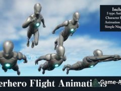 Superhero Flight Animations