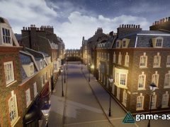 London Street Environment Unreal Engine 4 Low-poly 3D model