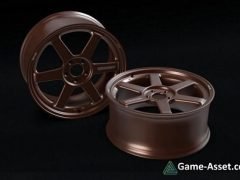 3D Model – Car Wheel Rims Volk Racing TE37