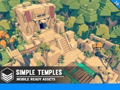 Simple Temples - Cartoon Assets