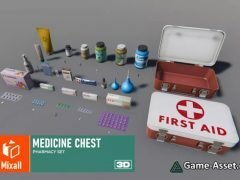 Medicine chest - pharmacy set