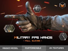 Military FPS Hands: Full gloves v1.0