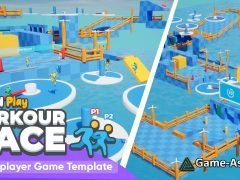 Parkour Race - Multiplayer Game Template - Platformer Party Game - By Kekdot