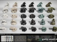 Animal Statues/Sculptures Pack