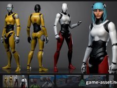 Female Mannequin Character compatible with Stylized Female