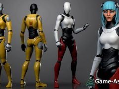 Female Mannequin Character for Stylized Females and official female body