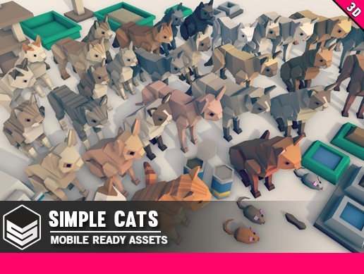 Simple Cats - Cartoon Animals