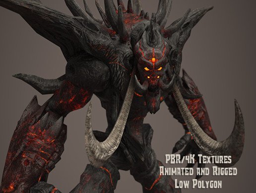 Fire Demon - Animated & PBR v1.01