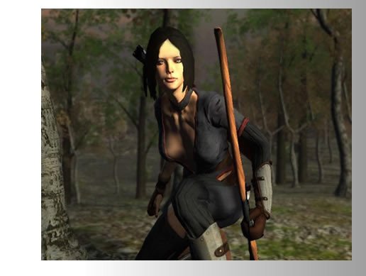 Female Archer Animated Character
