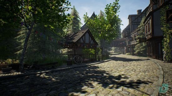 Medieval Town, Unreal asset, free download