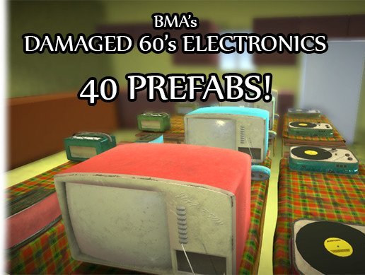 Damaged 60's Electronics (40 Prefabs)