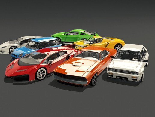 60 Fantastic Race Cars Pack