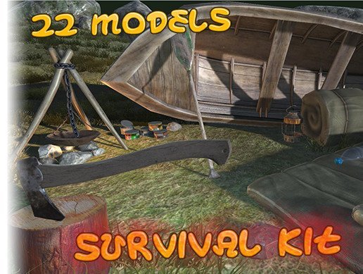 Survival Kit and Rocks Set